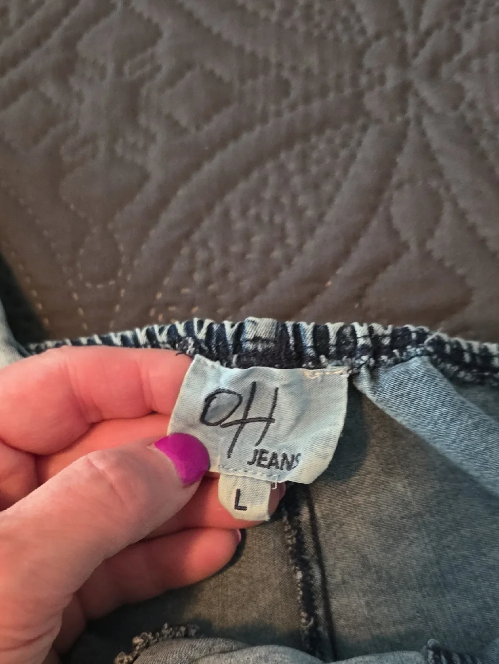 EUC Oli & Hali Large ULTRA WIDE LEG CHAMBRAY TENCEL JUMPSUIT - Picture 7 of 8